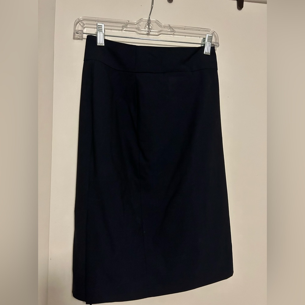 Navy Banana Republic pencil skirt